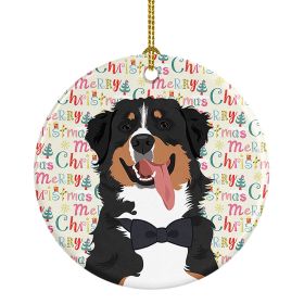 Bernese Mountain Dog #1 Christmas Ceramic Ornament Christmas Tree Hanging Decorations for Home Christmas Holiday, Party, Gift, 3 in, Multicolor