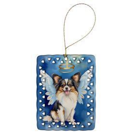 Papillon My Angel Porcelain Ornament Christmas Tree Hanging Decorations for Home Christmas Holiday, Rectangle, Gift, Multicolor