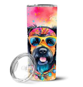 Scottish Terrier Hippie Dawg Stainless Steel Skinny Tumbler Vacuum Double Walled Reusable Insulated Tumbler Travel Cup for Coffee Cocktails Gift (Default: Default)
