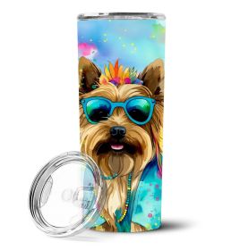Cairn Terrier Hippie Dawg Stainless Steel Skinny Tumbler Vacuum Double Walled Reusable Insulated Tumbler Travel Cup for Coffee Cocktails Gift wit (Default: Default)